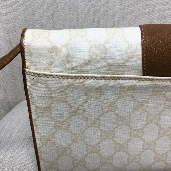 Authentic Gucci crossbody bag white monogram coated canvas - Picture 13 of 16